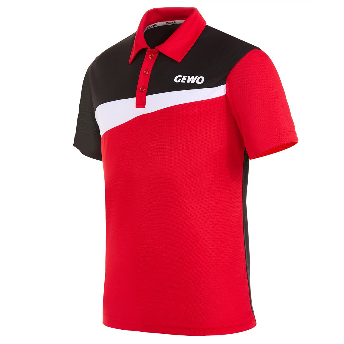Gewo shirt Fondi III Cotton red/black