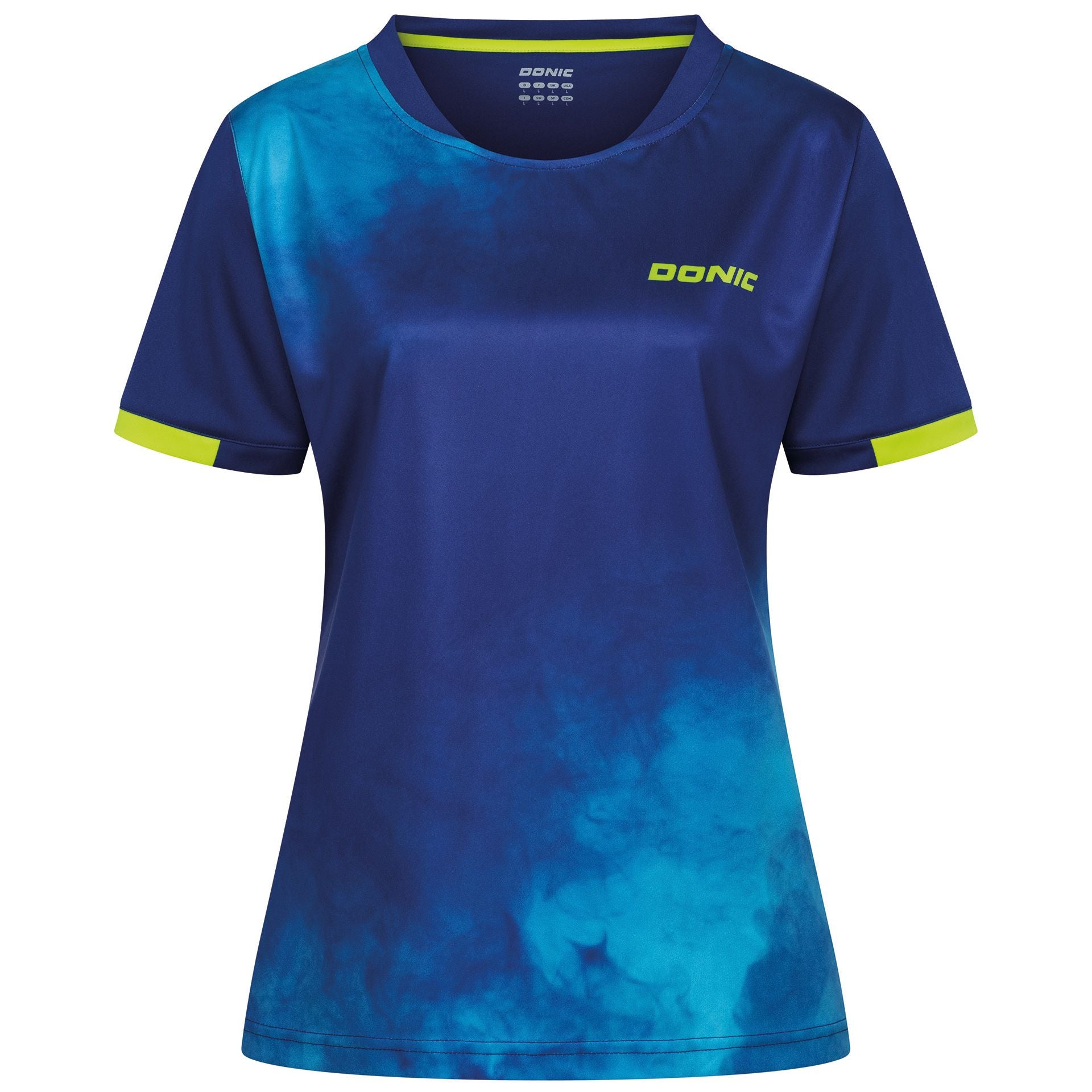 Donic shirt Lyra Lady navy/light blue/lime