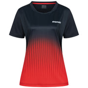 Donic shirt Nuvon Lady black/red