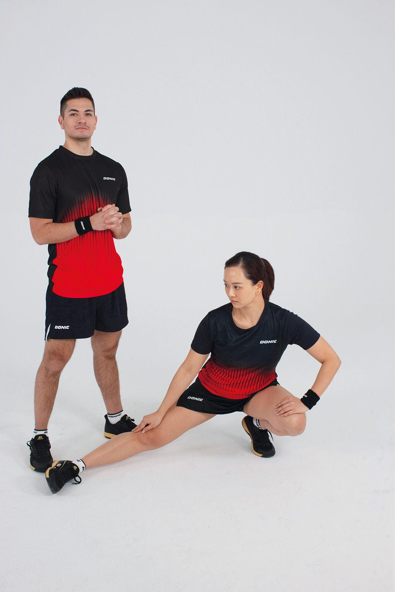 Donic t-shirt Driva Junior black/red