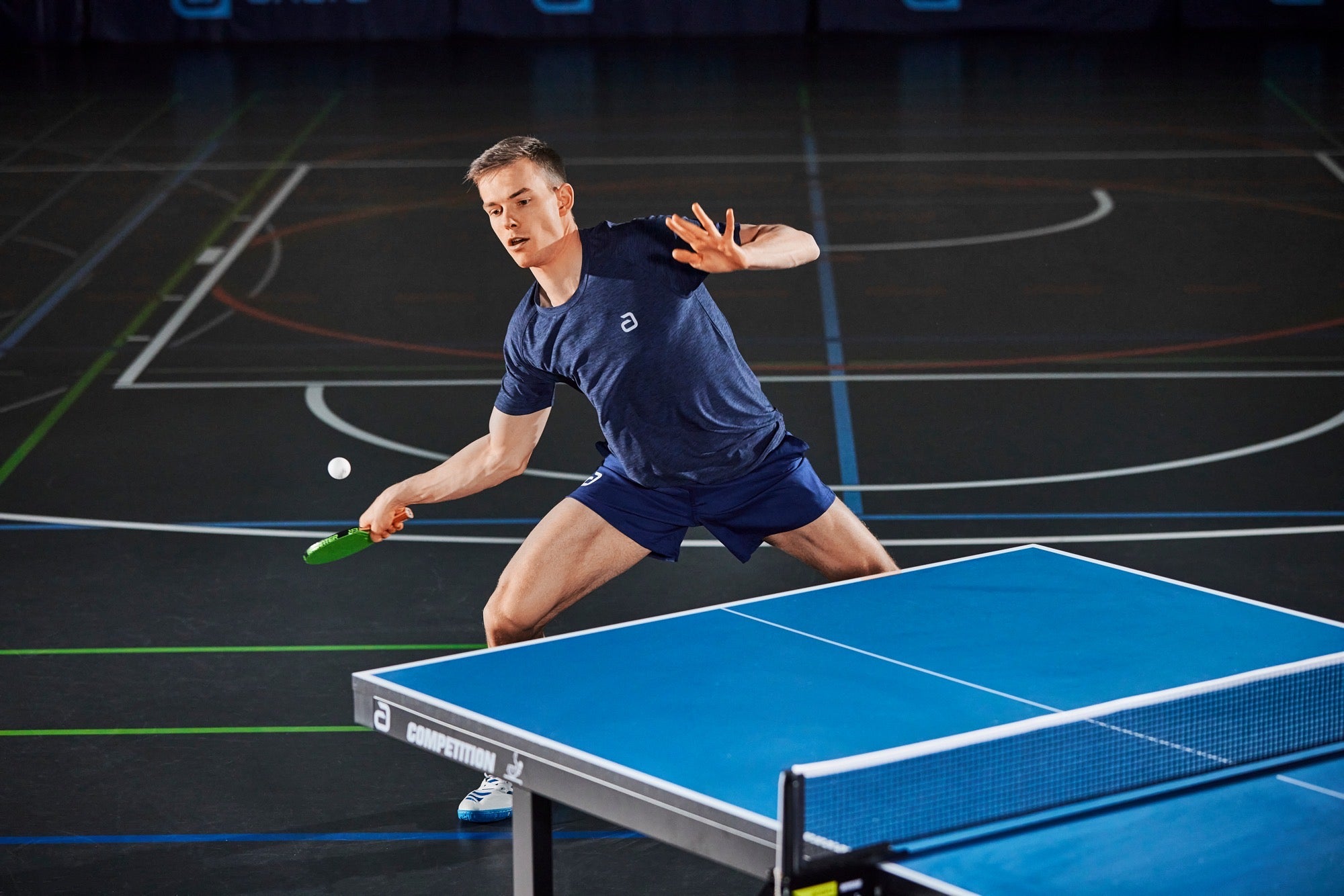 Andro Shirt Melange Alpha dark blue